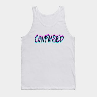 Confused 3 Tank Top